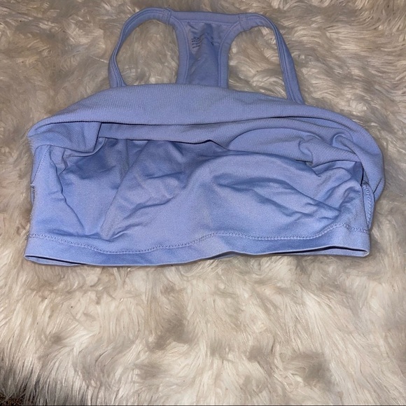 Jockey Longline Racerback Ribbed Sports Bra Blue WOMENS XL - Picture 3 of 4